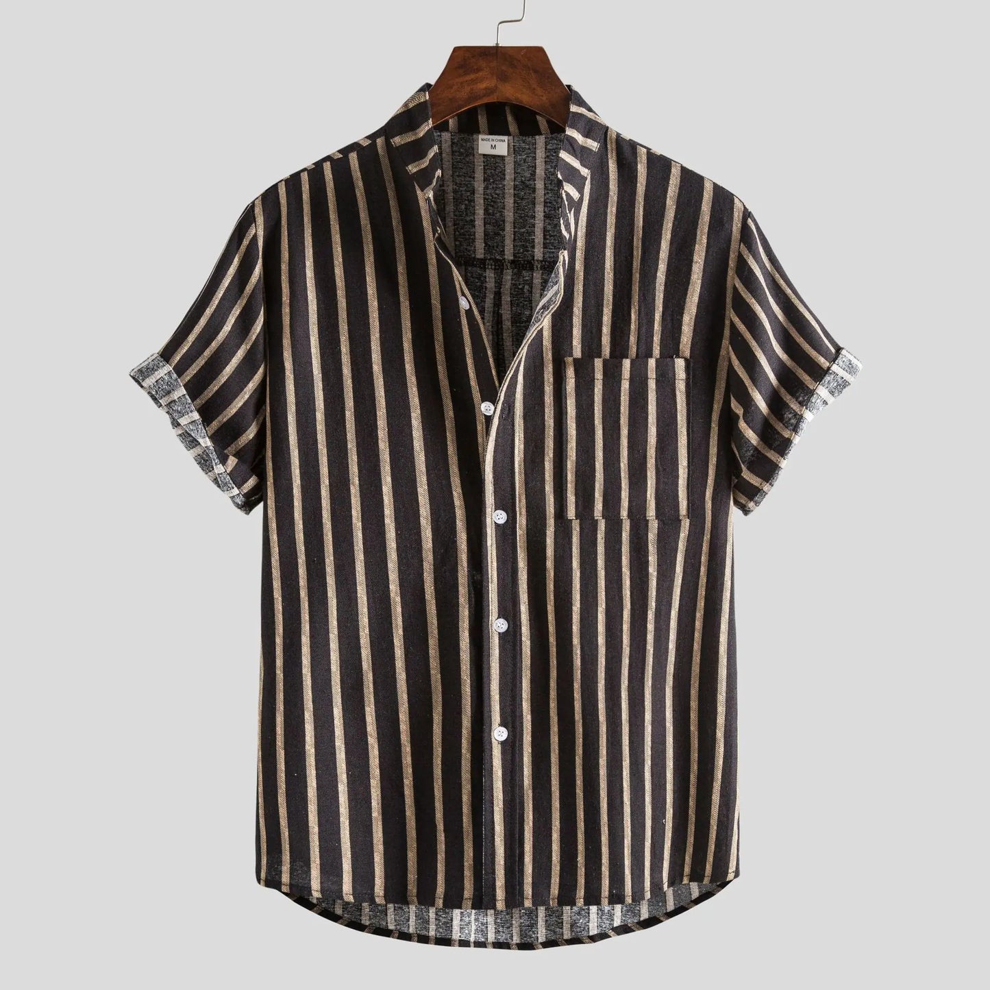 2023 Summer Men's Floral Print Short Sleeve Shirt