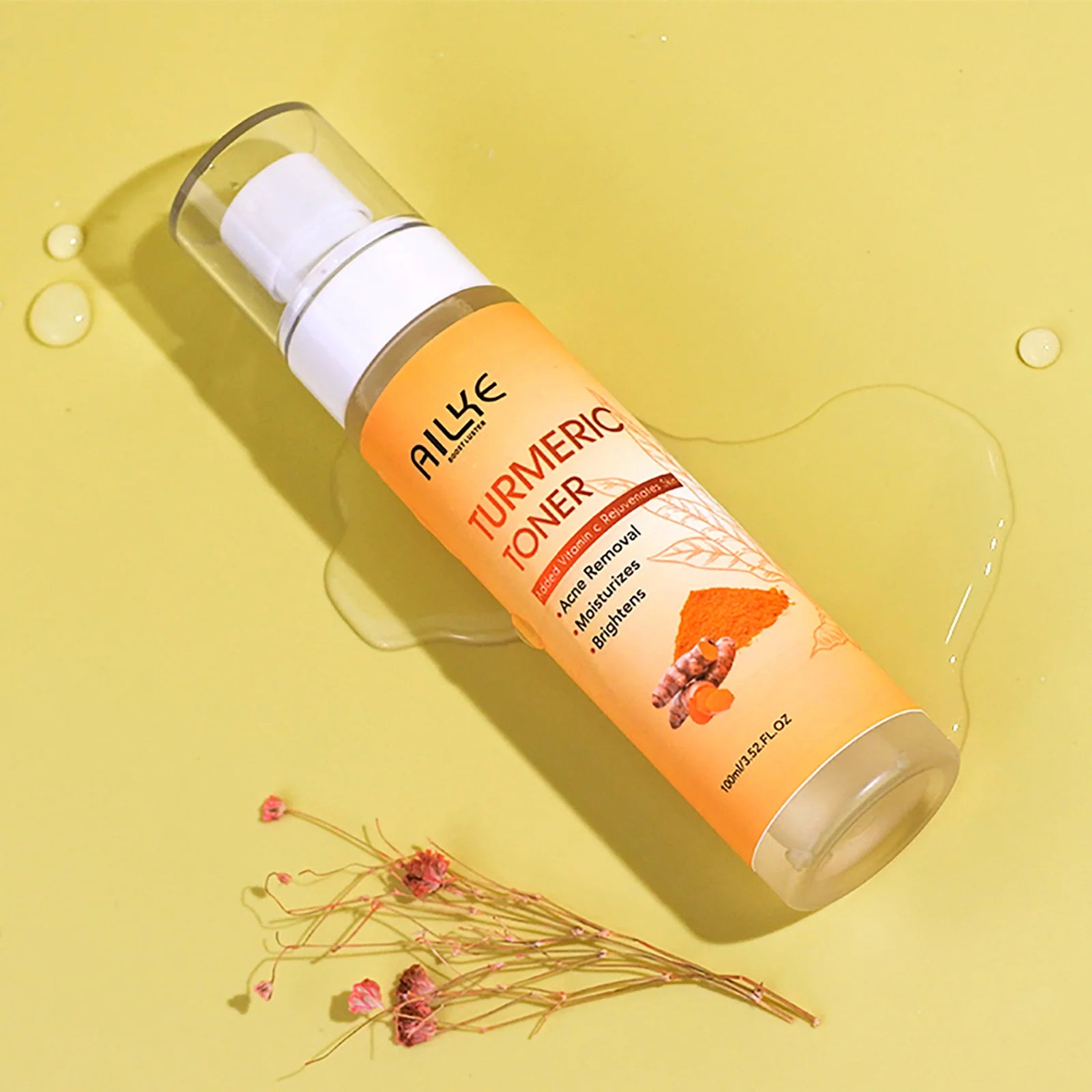 AILKE Turmeric Renew Skin Care Sets Vitamin C Women Facial Organic Anti Acne Whitening Hydrating Firming Korean Face Products