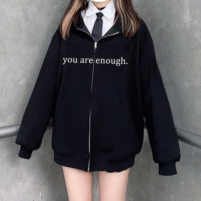 Women's Plus Size Slim-Fit Hoodie | Drawstring Zip Sweatshirt