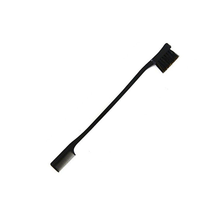 Beauty Double Side Edge Control Hair Comb Hair Brush Eyebrow Brush Hair Styling Salon Hair Accessories Random Color