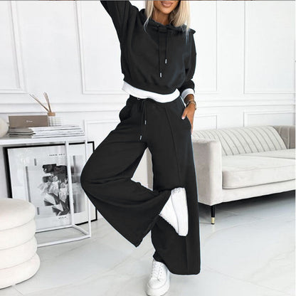 Women's Hoodie & Sweatpants Co-ord Set | Sporty Casual Two-Piece Lounge Outfit