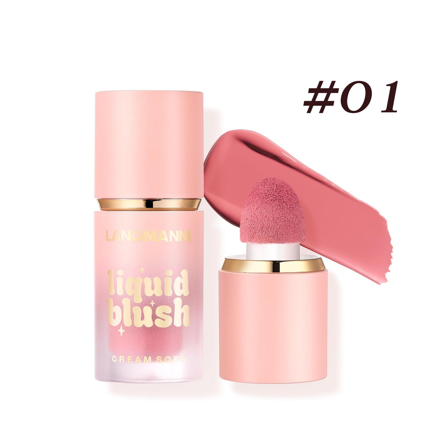 3 Pack Liquid Contour & Highlighter & Blush Makeup Set, Long Lasting Natural Weightless Buildable Contouring Bronzer Blusher Stick Beauty Wand Liquid Highlighter Makeup (Set A)