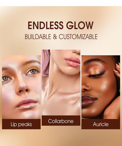 3 Pack Liquid Contour & Highlighter & Blush Makeup Set, Long Lasting Natural Weightless Buildable Contouring Bronzer Blusher Stick Beauty Wand Liquid Highlighter Makeup (Set A)