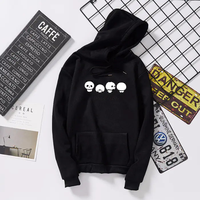 Couples' Cartoon Hoodie | Fleece Pullover Sweatshirt for Him & Her