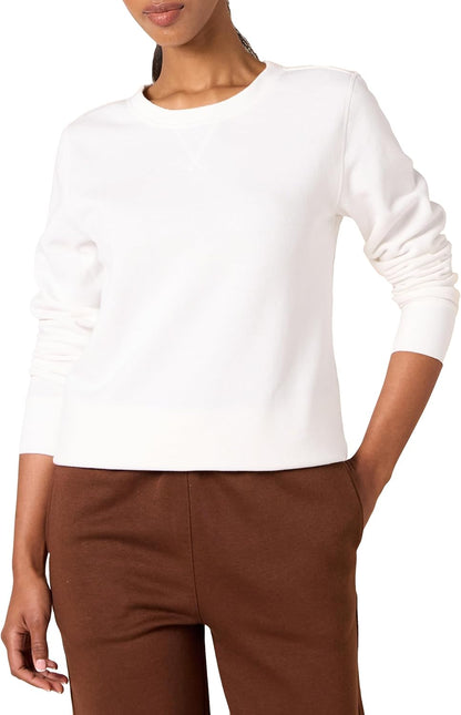 Essentials Women's Fleece Crewneck Pullover Sweatshirt (Available in Plus Size)