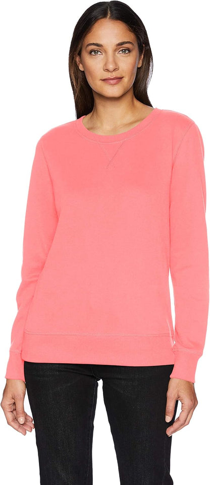 Essentials Women's Fleece Crewneck Pullover Sweatshirt (Available in Plus Size)
