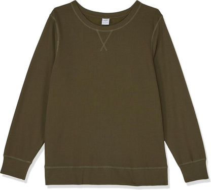 Essentials Women's Fleece Crewneck Pullover Sweatshirt (Available in Plus Size)