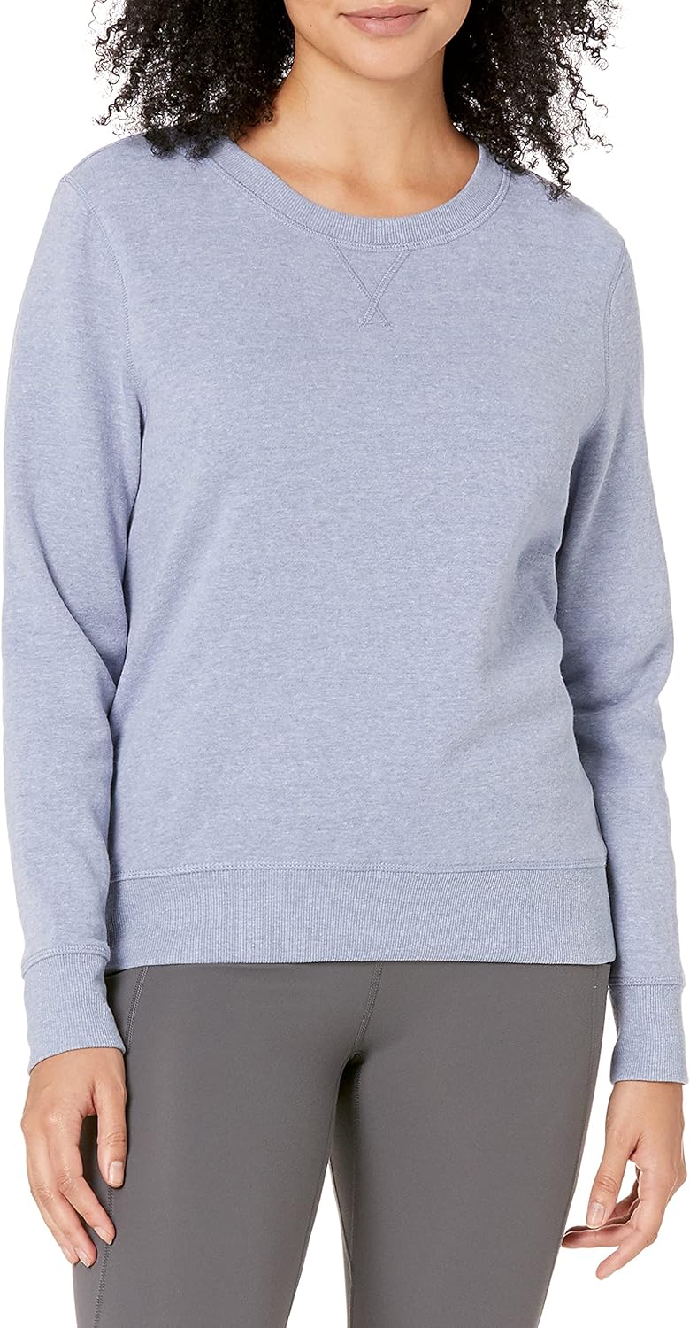 Essentials Women's Fleece Crewneck Pullover Sweatshirt (Available in Plus Size)