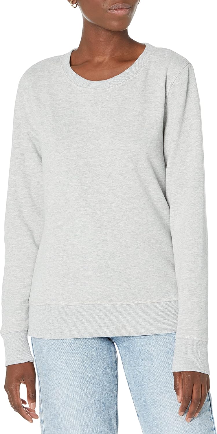 Essentials Women's Fleece Crewneck Pullover Sweatshirt (Available in Plus Size)
