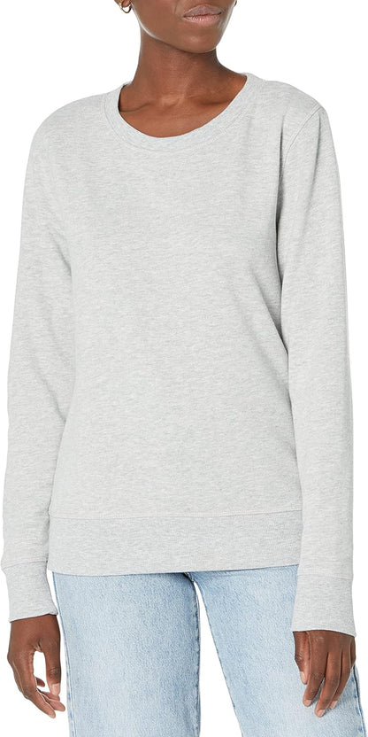 Essentials Women's Fleece Crewneck Pullover Sweatshirt (Available in Plus Size)