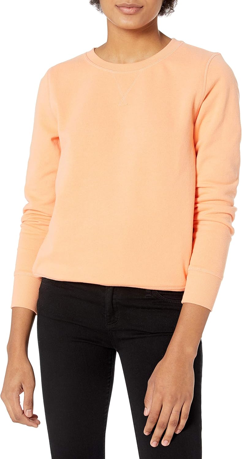Essentials Women's Fleece Crewneck Pullover Sweatshirt (Available in Plus Size)