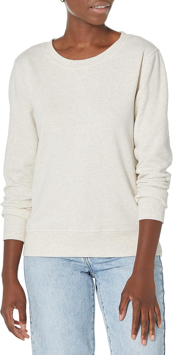 Essentials Women's Fleece Crewneck Pullover Sweatshirt (Available in Plus Size)