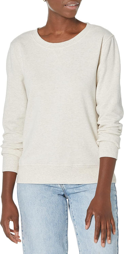 Essentials Women's Fleece Crewneck Pullover Sweatshirt (Available in Plus Size)