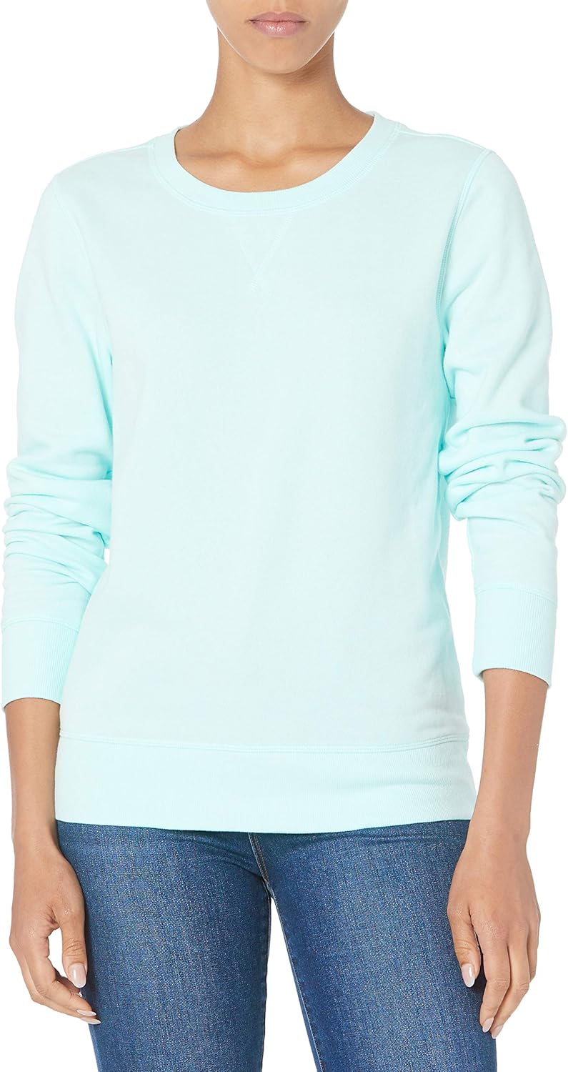 Essentials Women's Fleece Crewneck Pullover Sweatshirt (Available in Plus Size)