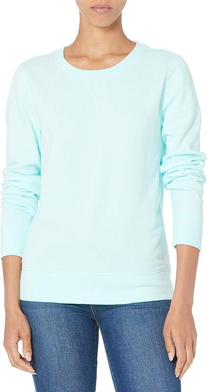 Essentials Women's Fleece Crewneck Pullover Sweatshirt (Available in Plus Size)