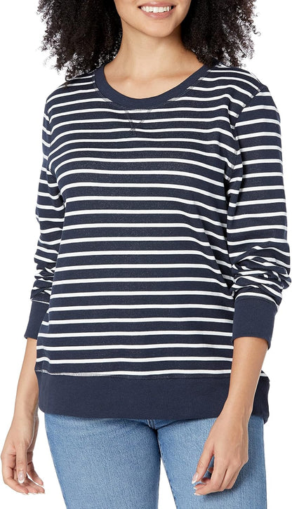 Essentials Women's Fleece Crewneck Pullover Sweatshirt (Available in Plus Size)