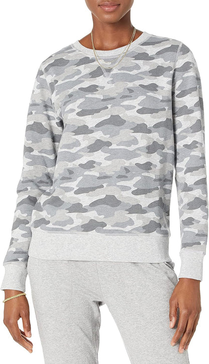 Essentials Women's Fleece Crewneck Pullover Sweatshirt (Available in Plus Size)