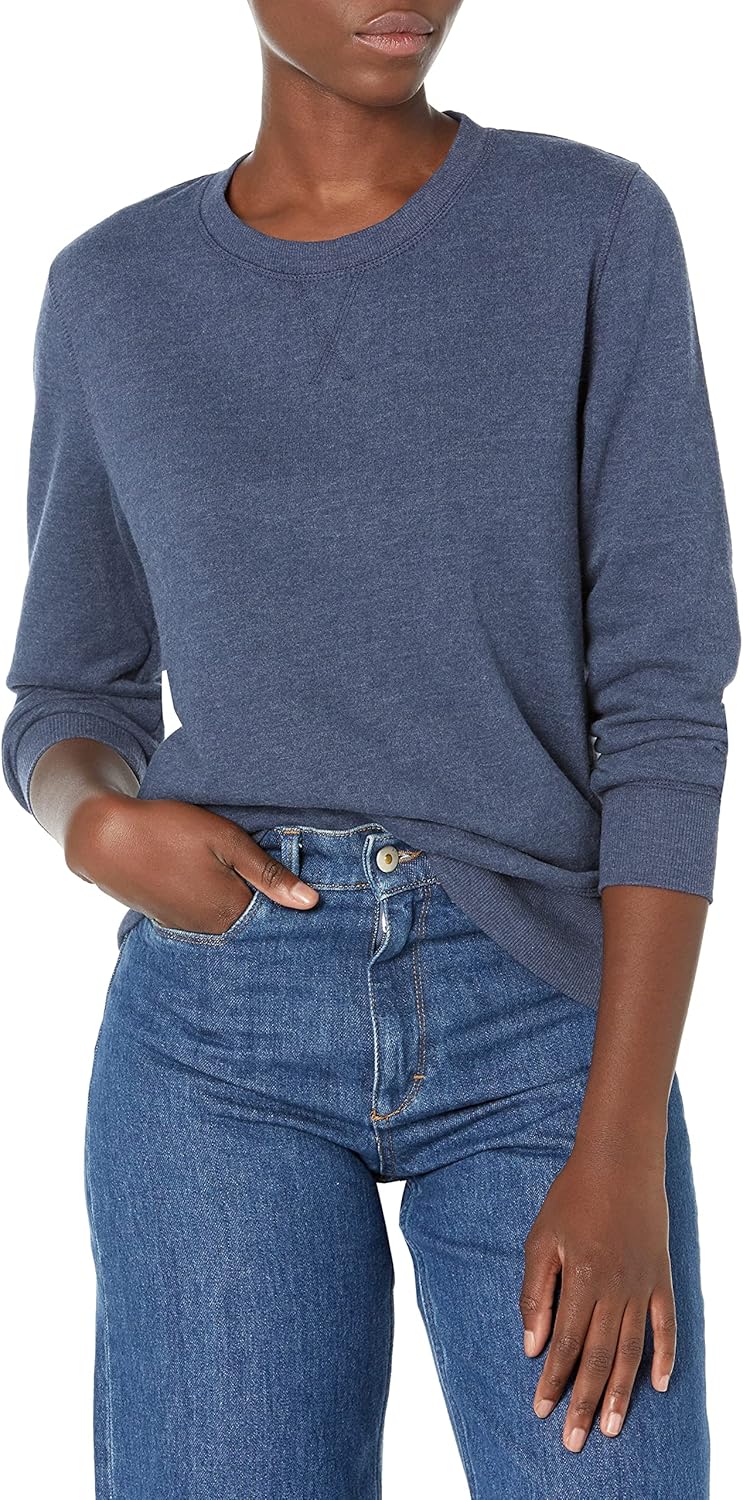 Essentials Women's Fleece Crewneck Pullover Sweatshirt (Available in Plus Size)