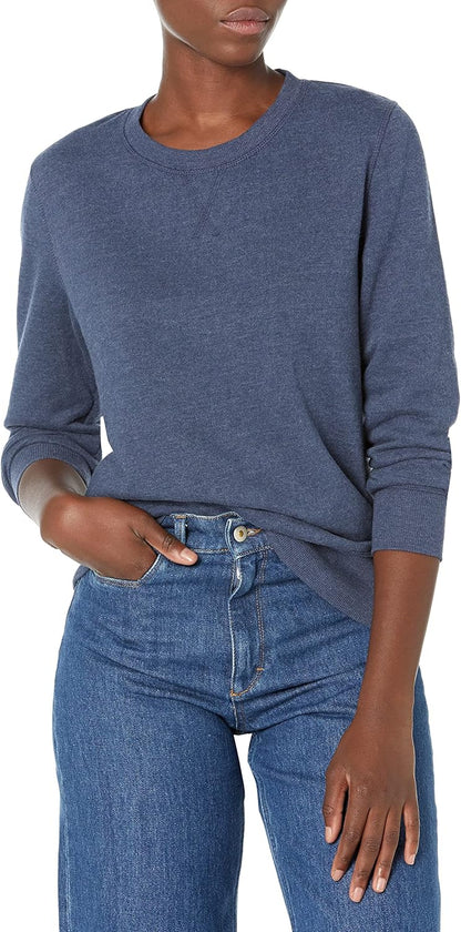 Essentials Women's Fleece Crewneck Pullover Sweatshirt (Available in Plus Size)