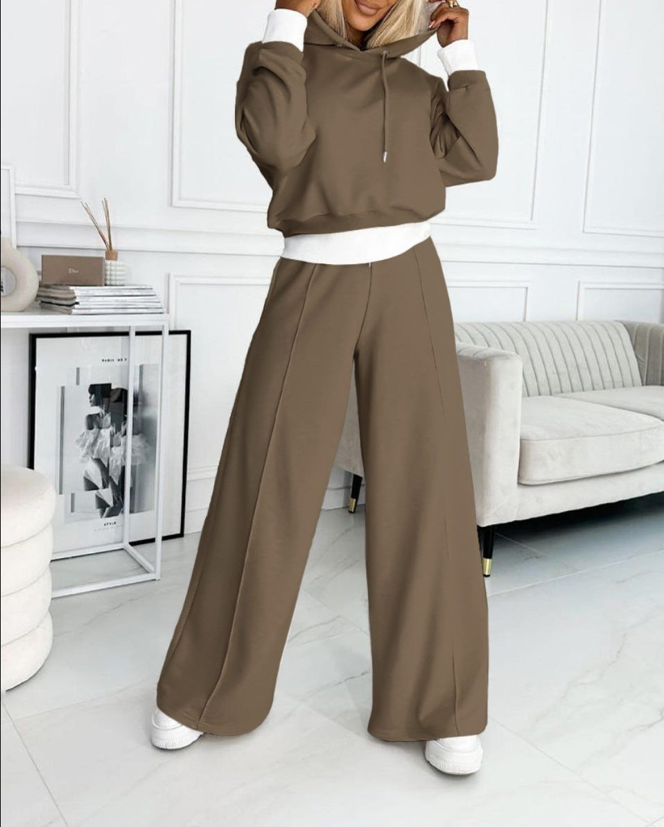 Women's Hoodie & Sweatpants Co-ord Set | Sporty Casual Two-Piece Lounge Outfit