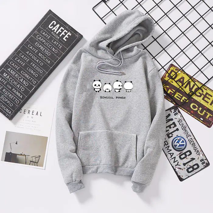Couples' Cartoon Hoodie | Fleece Pullover Sweatshirt for Him & Her