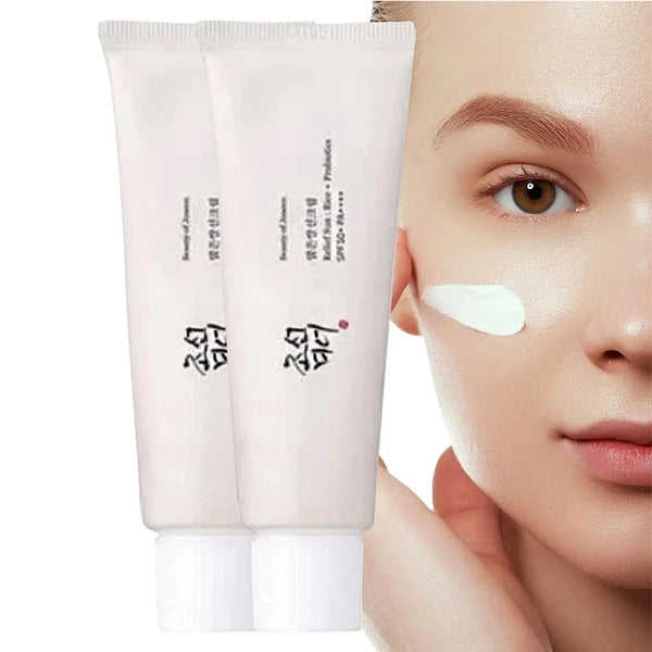 Sunscreen Korean Rice Probiotic Solar Blocker SPF50+ Skin Whitening Cream Anti UV Sun Lotion Facial Mild Moisturizer Serum 50ml