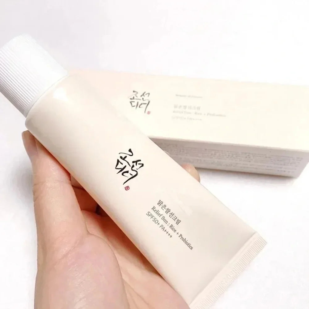 Sunscreen Korean Rice Probiotic Solar Blocker SPF50+ Skin Whitening Cream Anti UV Sun Lotion Facial Mild Moisturizer Serum 50ml