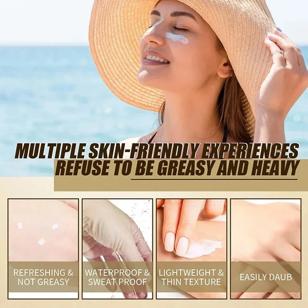 Sunscreen Korean Rice Probiotic Solar Blocker SPF50+ Skin Whitening Cream Anti UV Sun Lotion Facial Mild Moisturizer Serum 50ml