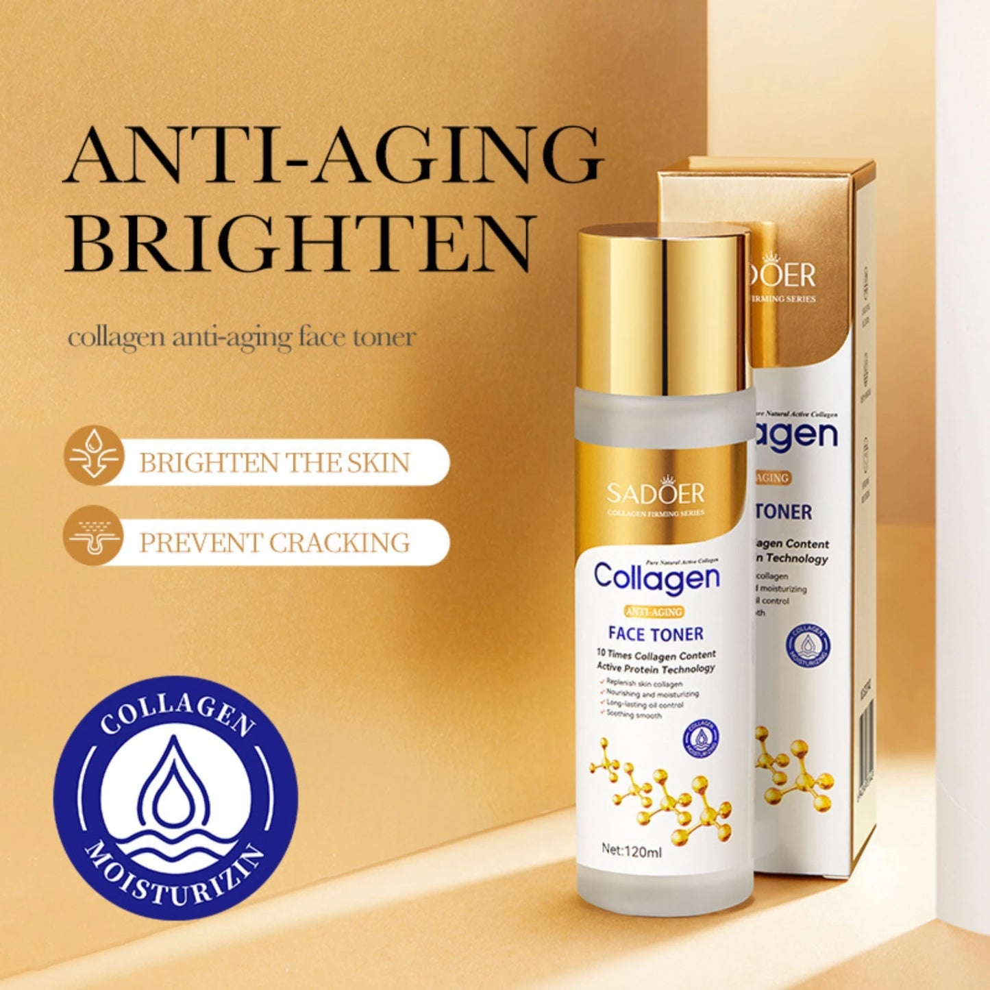 Collagen Skin Care Set, 6Pcs Face Care Sets for Women, Firming Skin, Smooth skin, Hydrating Skin Care Set Include Serum Face Cre