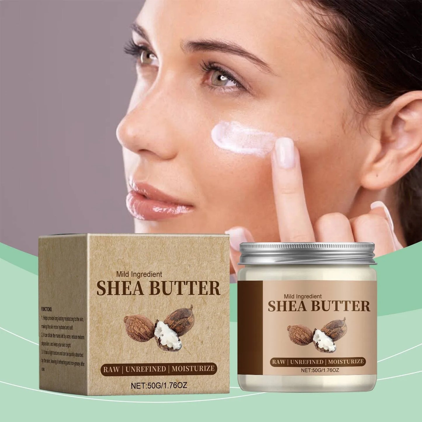 Shea Butter Moisturizing Cream Moisturizer, Evens Out Skin Tone Effective Melanin Natural Melanin Natural Botanical Products