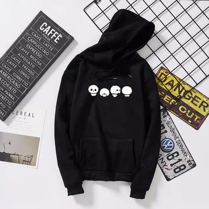 Couples' Cartoon Hoodie | Fleece Pullover Sweatshirt for Him & Her