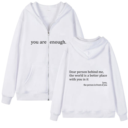 Women's Plus Size Slim-Fit Hoodie | Drawstring Zip Sweatshirt